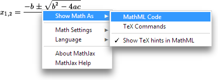 Контекстное меню