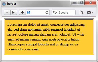 Применение свойства border