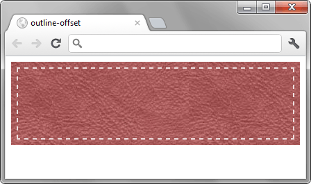 Использование свойства outline-offset 